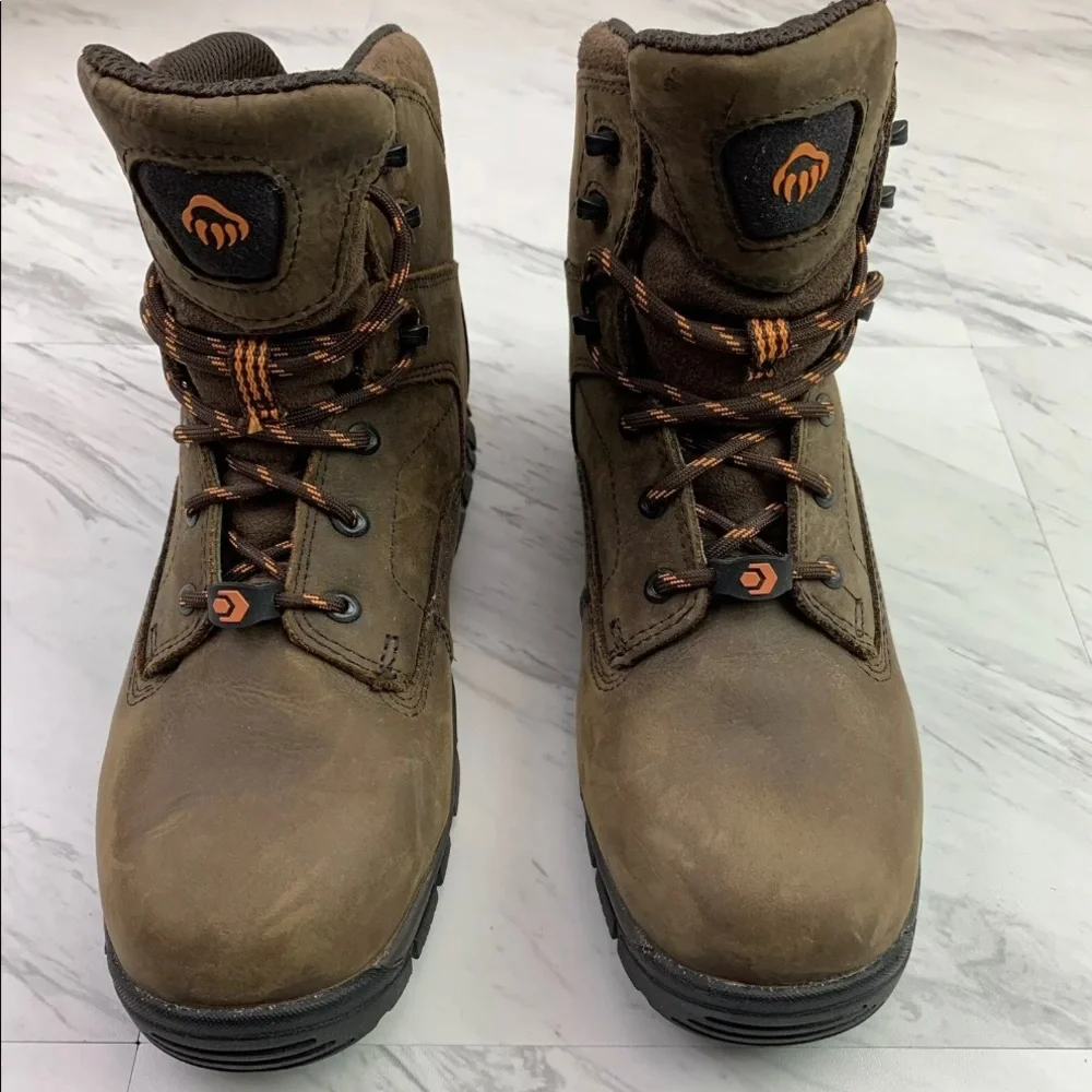 Wolverine EPX 3M Insulated Waterproof leather boots mens 7 EW Extra wide Vibram